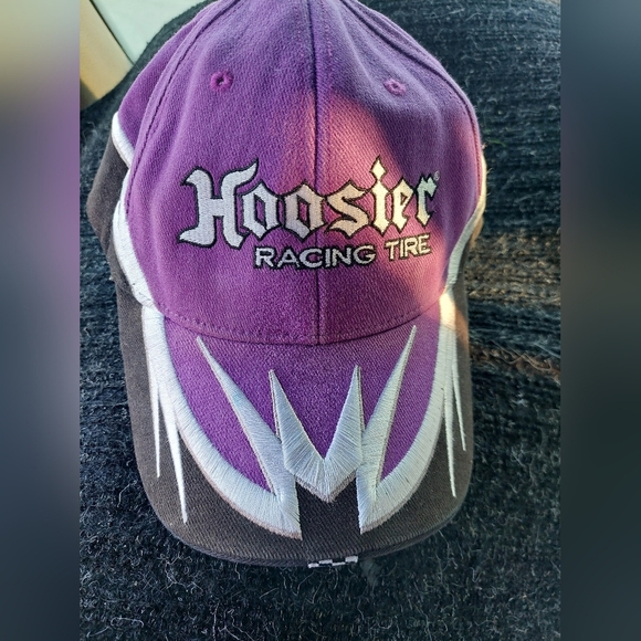 Hoosier Racing Tire Purple Cap Vintage Hat Trucker - Picture 1 of 3